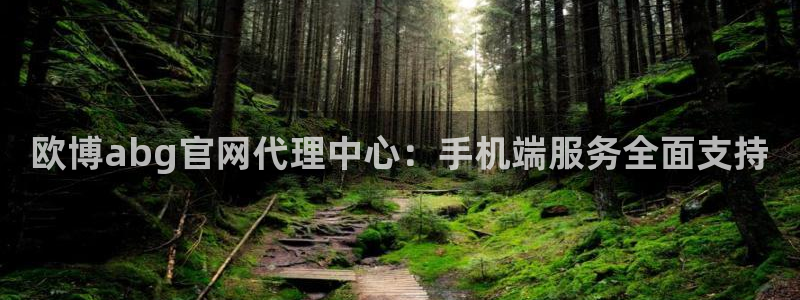 幸运彩官网：欧博abg官网代理中心：手机端服务全面支持